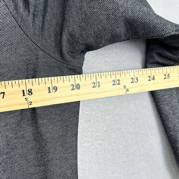 J. Jill Wearever Collection blazer jacket Size Medium Heather Black one button - Picture 7 of 10